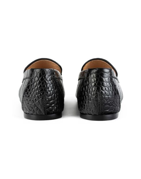 Schwarze Loafer Sweet Sensation aus Leder