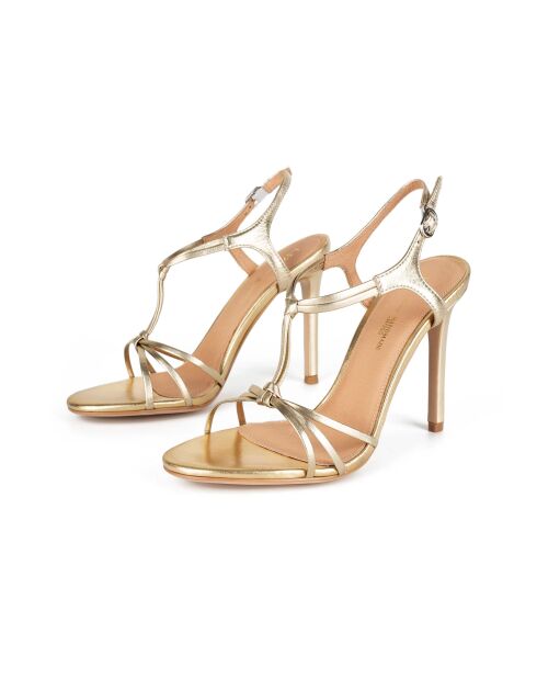 Sandali Moonlight Glow in pelle dorata