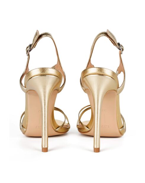 Sandali Moonlight Glow in pelle dorata