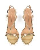 Sandali Moonlight Glow in pelle dorata