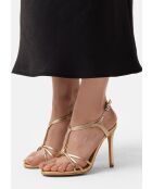 Sandali Moonlight Glow in pelle dorata