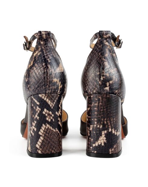 Escarpins en cuir Viper Shadow Dream marron