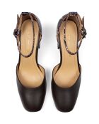 Braune Lederpumps Viper Shadow Dream