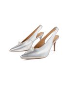 Escarpins en cuir Come Across argentés