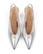 Escarpins en cuir Come Across argentés