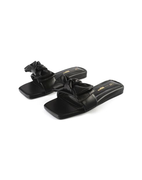 Mules Costa Calma in pelle nera