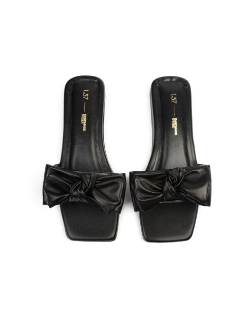 Mules Costa Calma in pelle nera