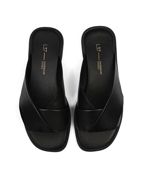 Mules Victory in pelle nera