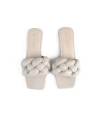 Mules Over The Sun de piel beige