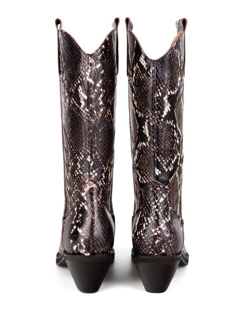Bottes en cuir Holly Leaves marron