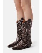 Bottes en cuir Holly Leaves marron