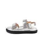 Zilverkleurige leren sandalen van Summertime Friends