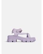 Don't Wait Up paarse rubberen sandalen