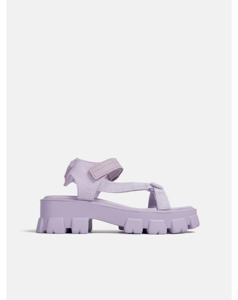 Don't Wait Up paarse rubberen sandalen