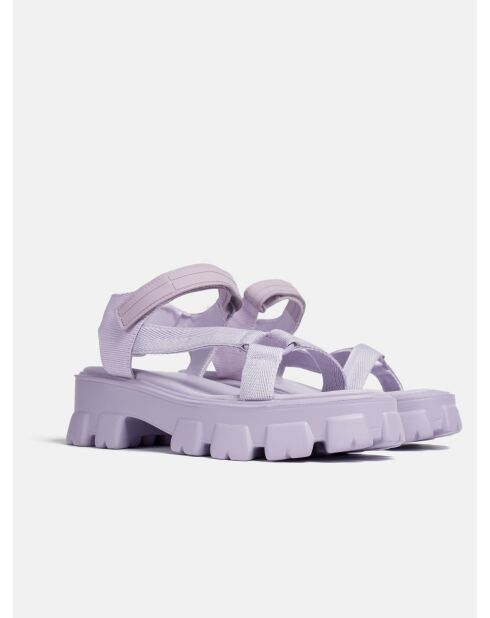 Don't Wait Up paarse rubberen sandalen