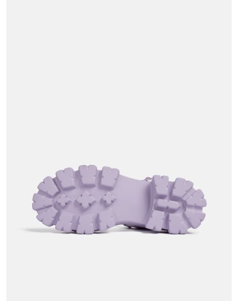 Don't Wait Up paarse rubberen sandalen