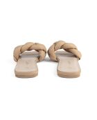 Beige leren slip-on muiltjes van Over The Sun