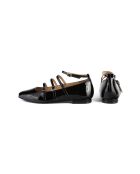 Ballerines en cuir Cheers noires