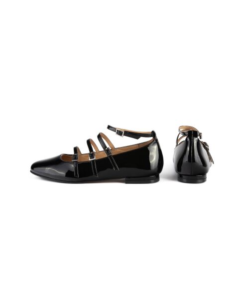 Ballerines en cuir Cheers noires