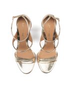 Sandali Miss California in pelle argentata