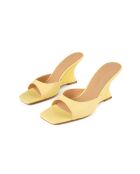 Mules de piel amarilla On Top Of The World