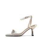 Sandali At The Disco in pelle dorata