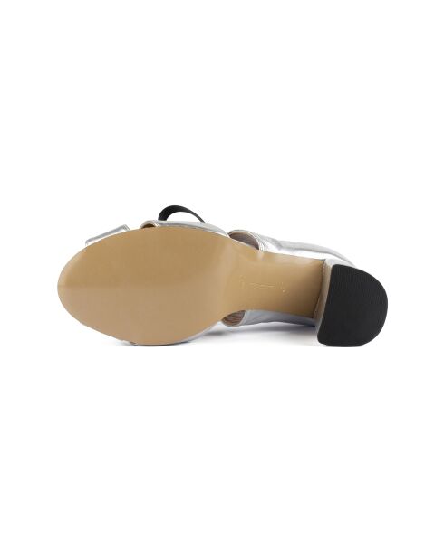 Sandali Silver Movie Star in pelle