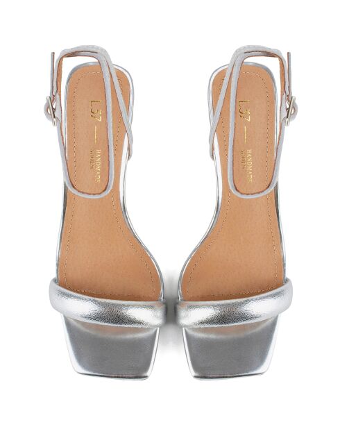 Sandali Hypnotic in pelle color argento