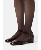 Burgundy Love At First Fight leren baby's