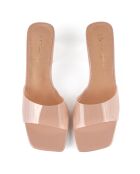 Mules de piel rosa Sweet Freedom