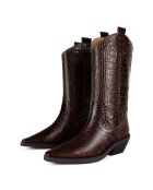 Bottes en cuir Holly Leaves marron