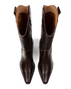 Bottes en cuir Holly Leaves marron