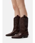 Bottes en cuir Holly Leaves marron