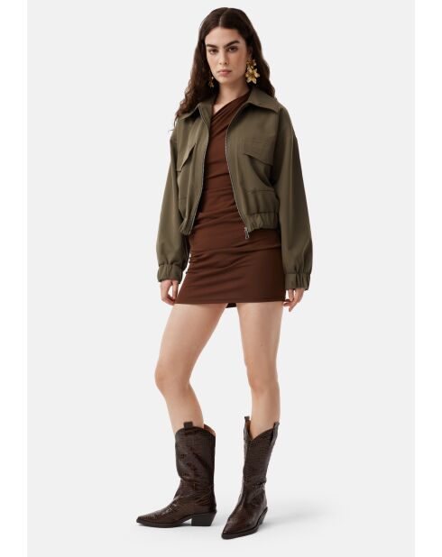 Bottes en cuir Holly Leaves marron