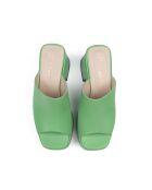 Mules Los Amores in pelle verde - Tacco 7 cm