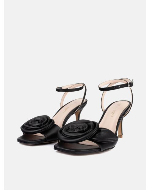 Careless Whisper zwarte leren hoge hakken - Hak: 6 cm