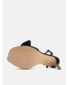 Careless Whisper zwarte leren hoge hakken - Hak: 6 cm