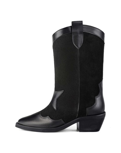 Bottes en cuir/daim Sky Full Of Stars noires