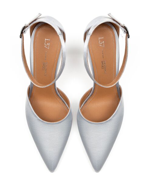 Escarpins en satin Come Away With Me Argentés