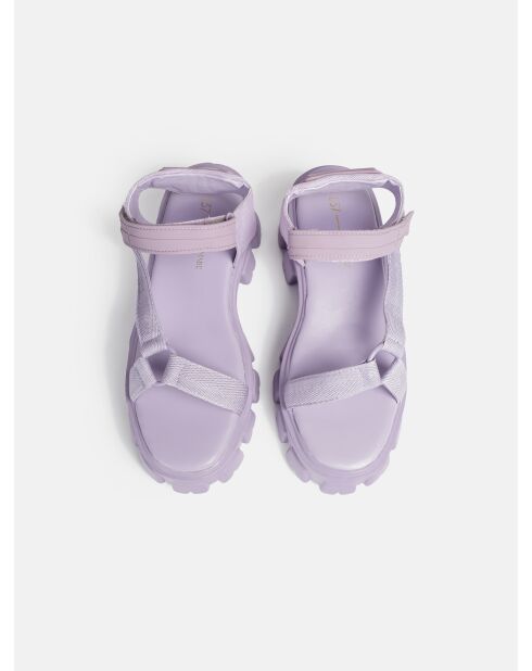 Don't Wait Up paarse rubberen sandalen