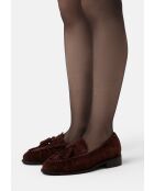 Burgundy Baby Come On suède instappers