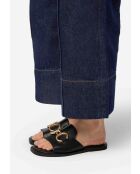 End Of An Era zwarte leren muiltjes