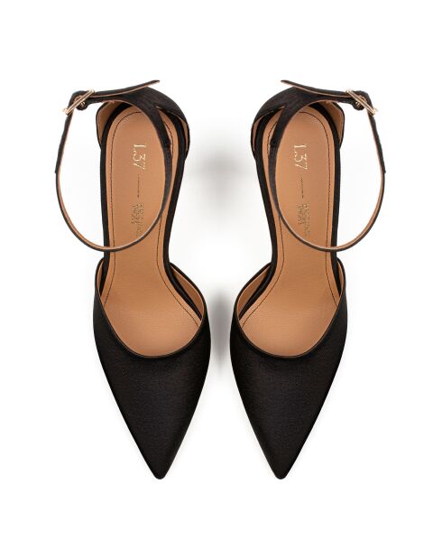Escarpins en satin Come Away With Me noirs