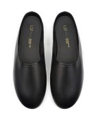 All at Once zwarte leren muiltjes