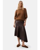 Over The Sun pantoffels met karamel suède voering