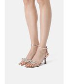 Sandali At The Disco in pelle rosa