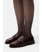 Westcoast bordeauxrode leren loafers