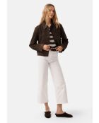 Braune Mules aus Veloursleder von Over The Sun