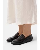 Schwarze Loafer Sweet Sensation aus Leder