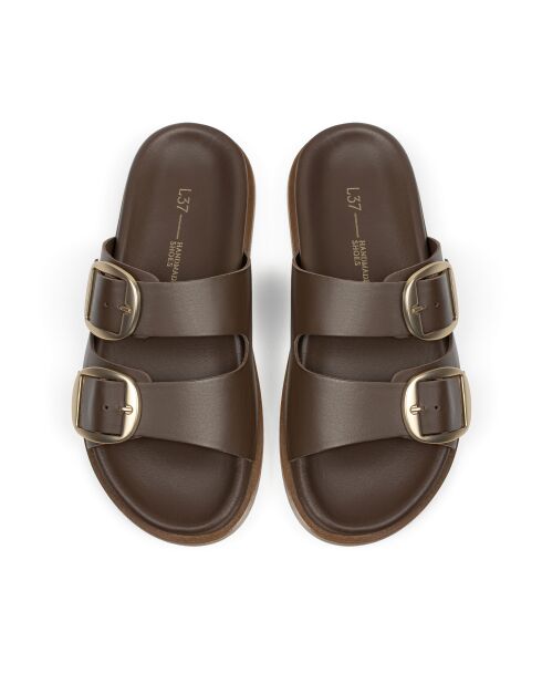 Bruine leren muiltjes van Summer Soothe